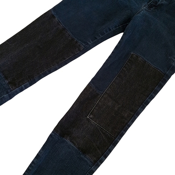 J Brand Nova Rail Patchwork Skinny High Rise Jeans in Bluebird Sz 28 - Picture 4 of 14